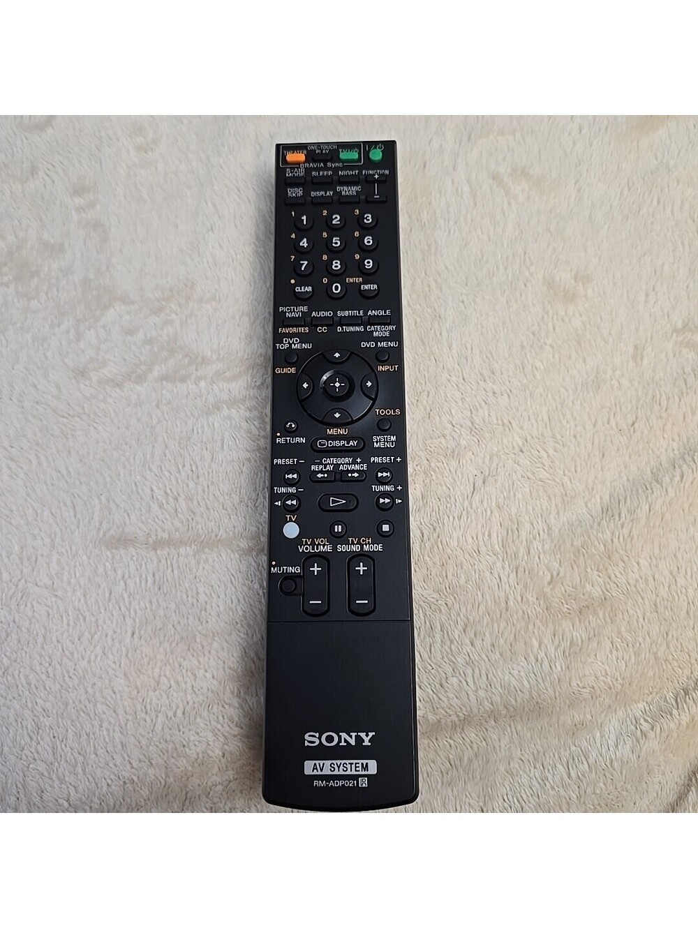 Sony AV System Remote Control RM-ADP021